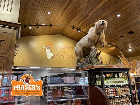 Prasek's family smokehouse - Prasek’s Family Smokehouse is family owned and offers a full service smoked and fresh meat market, a bakery, a dine-in restaurant, a gift shop, and …